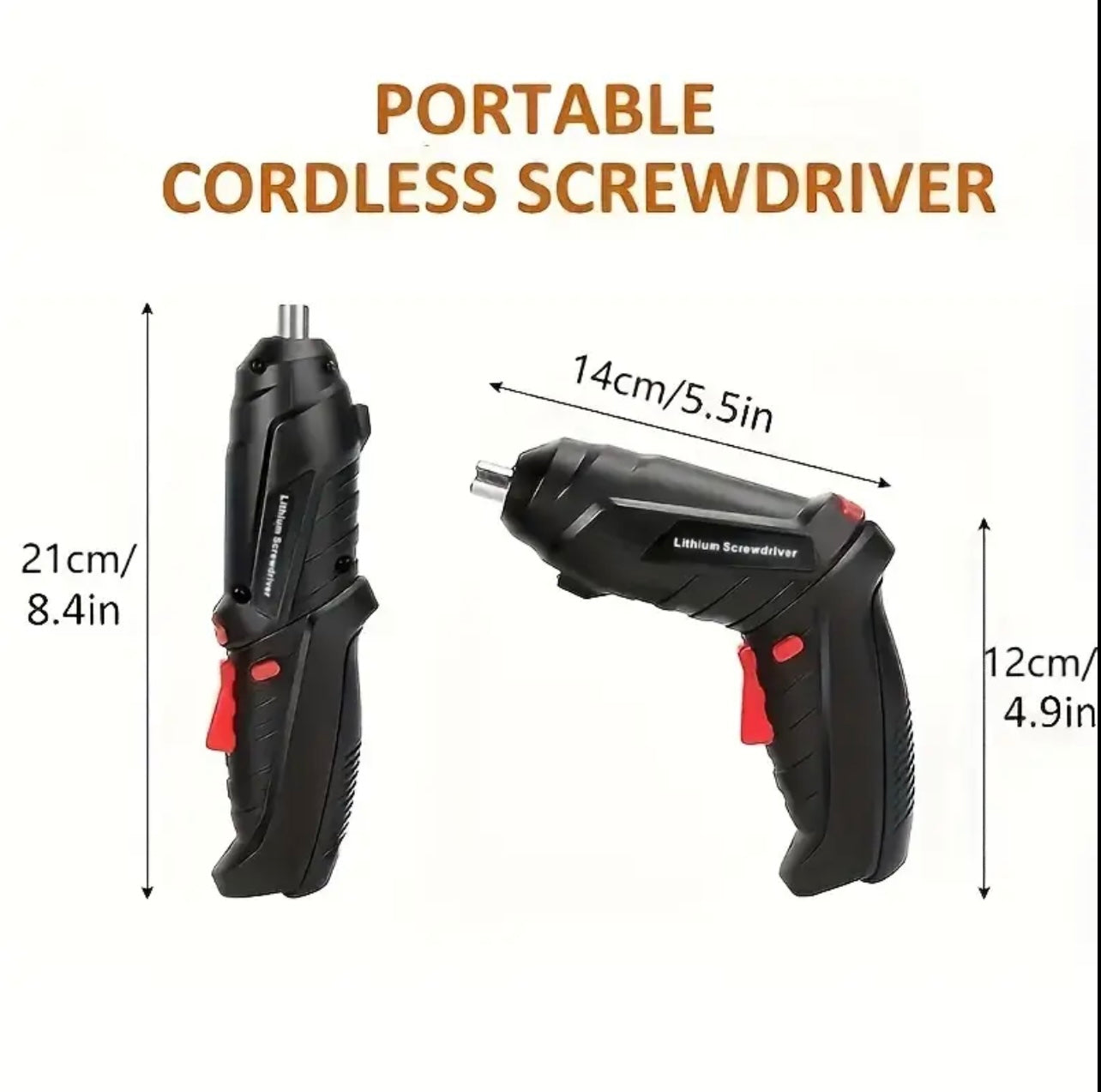 طقم مفك براغي كهربائي لاسلكي - مفك مثقاب متعدد الوظائف قابل لإعادة الشحن مع ضوء LED