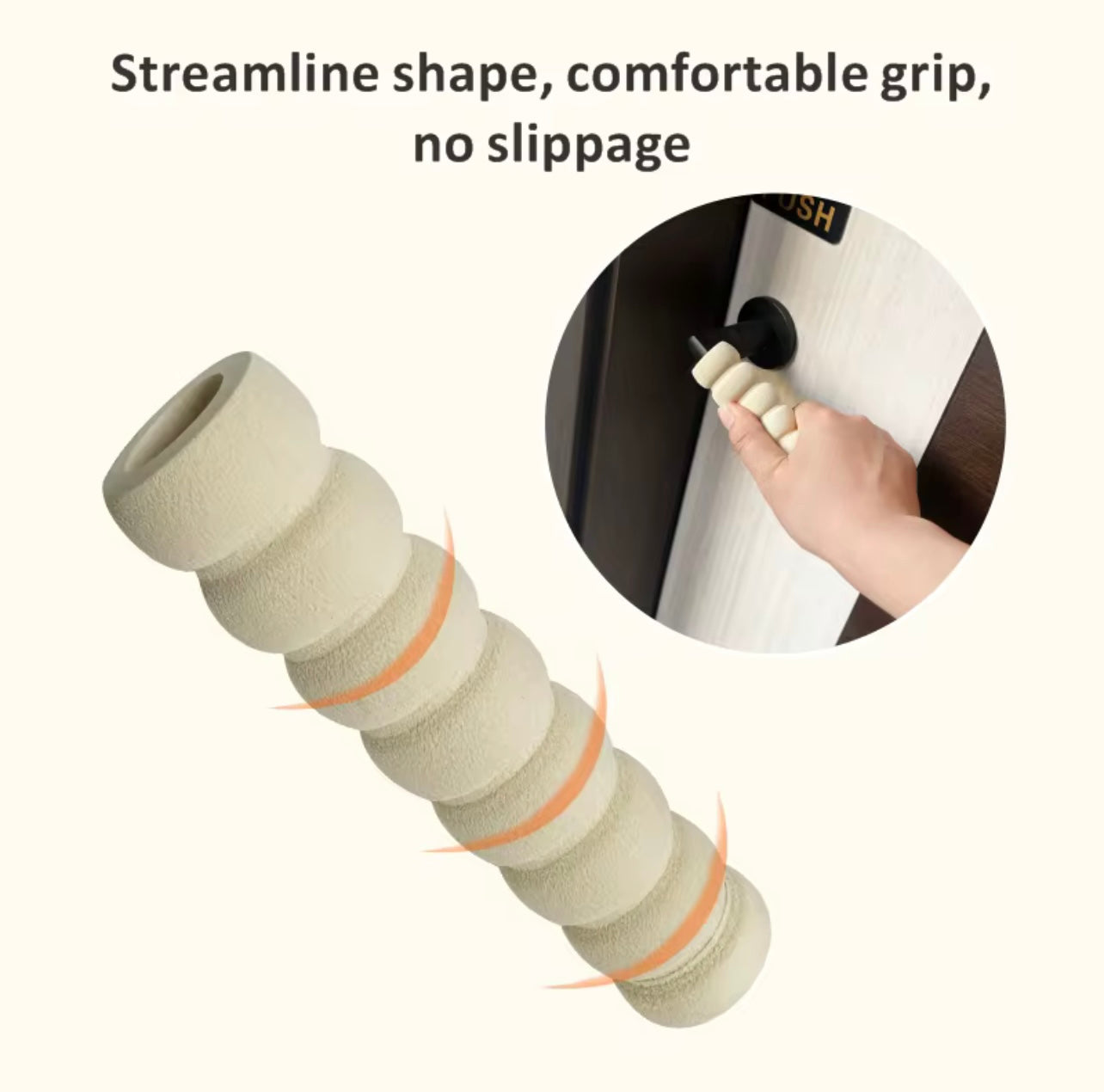 قطعتان من الأغطية الواقية لمقبض الباب - أغطية حلزونية مضادة للتصادمات والسلامة