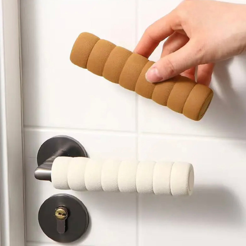 قطعتان من الأغطية الواقية لمقبض الباب - أغطية حلزونية مضادة للتصادمات والسلامة