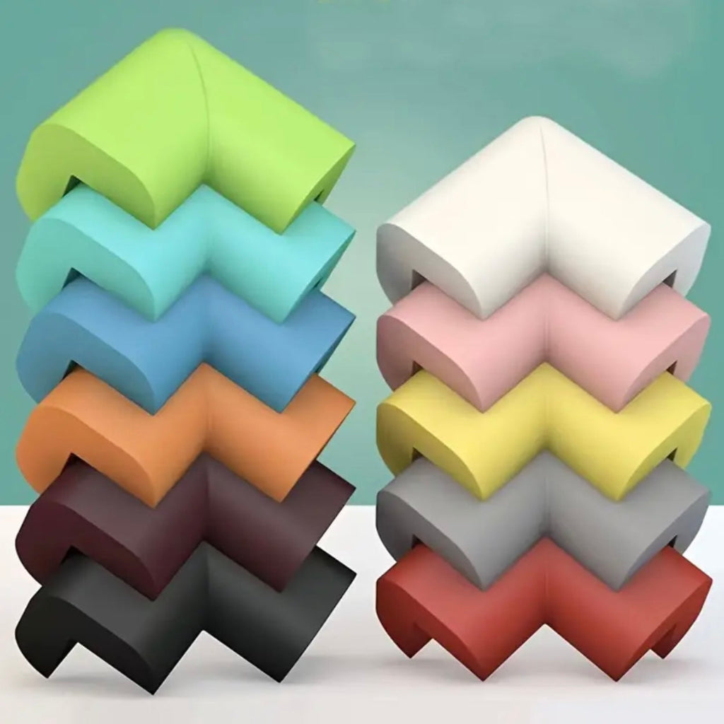 4 pcs Anti-Collision Corner & Edge Protection Strips β Soft Bumpers for Home Safety