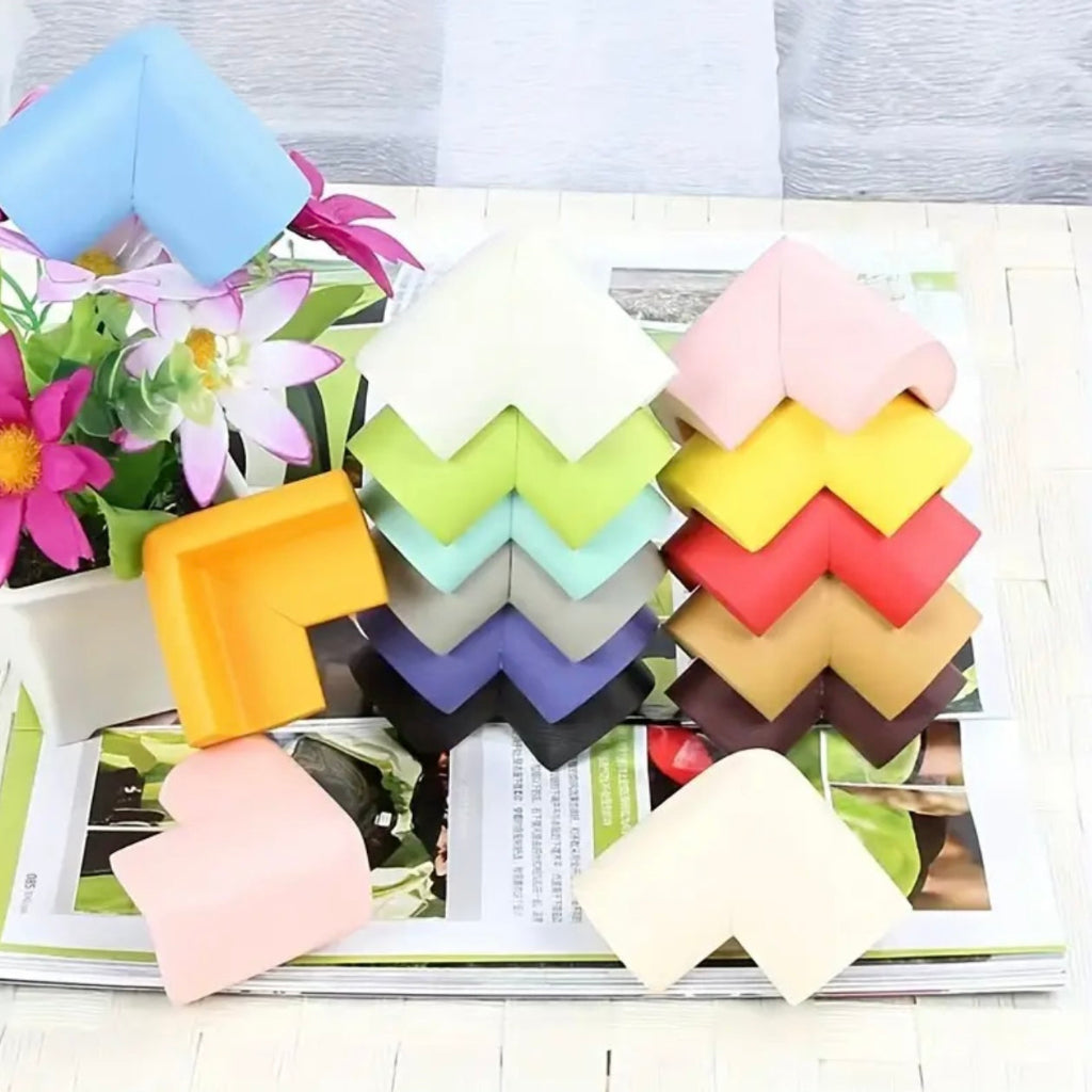 4 pcs Anti-Collision Corner & Edge Protection Strips β Soft Bumpers for Home Safety