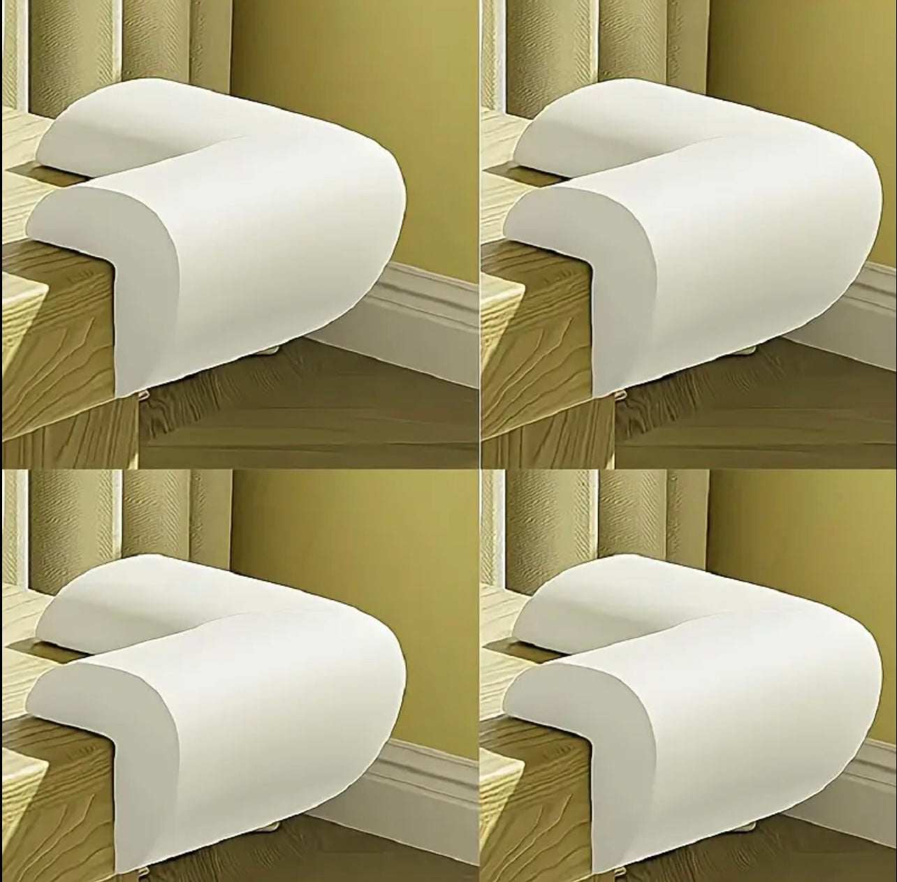 4 pcs Anti-Collision Corner & Edge Protection Strips – Soft Bumpers for Home Safety