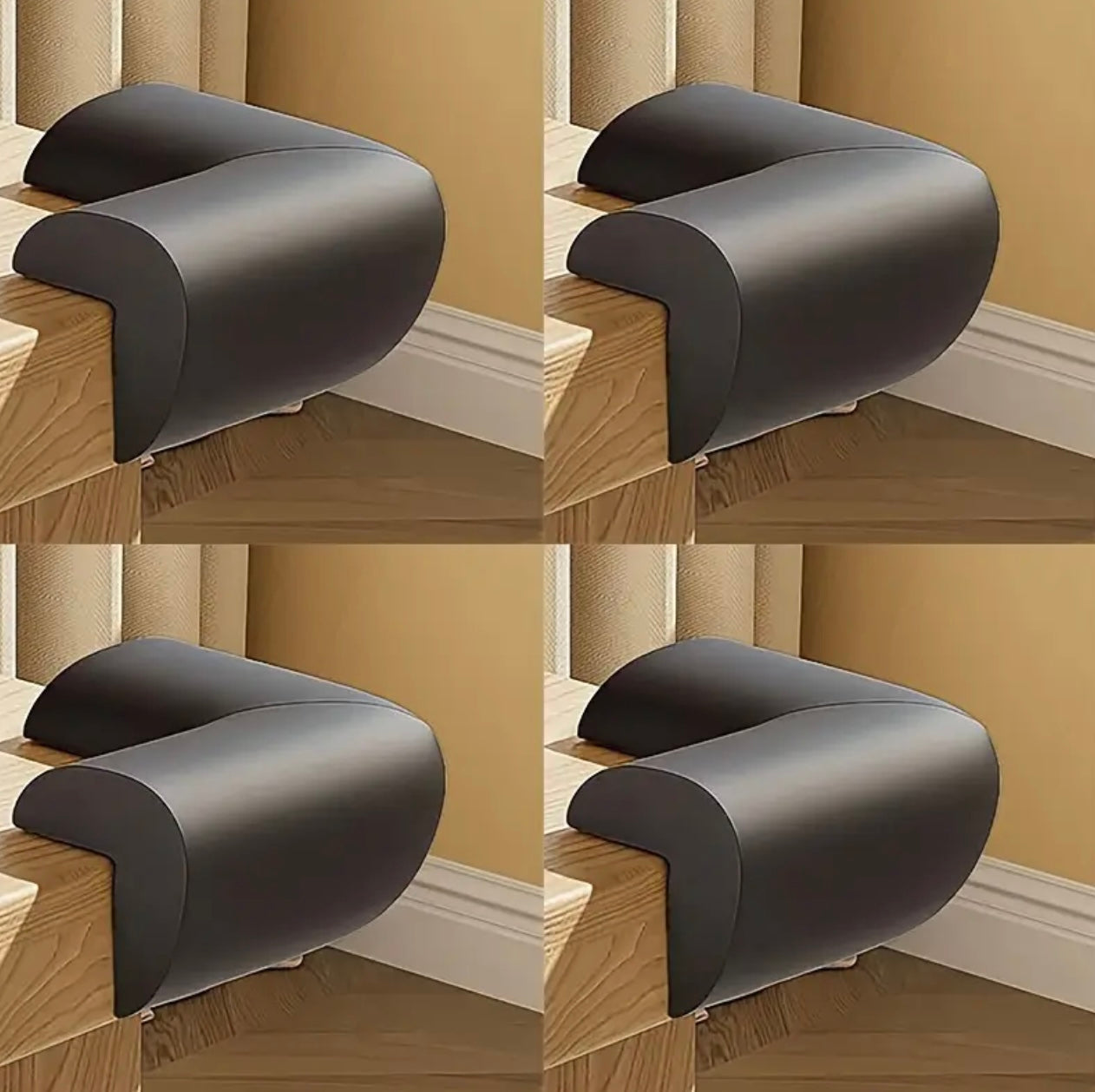 4 pcs Anti-Collision Corner & Edge Protection Strips – Soft Bumpers for Home Safety