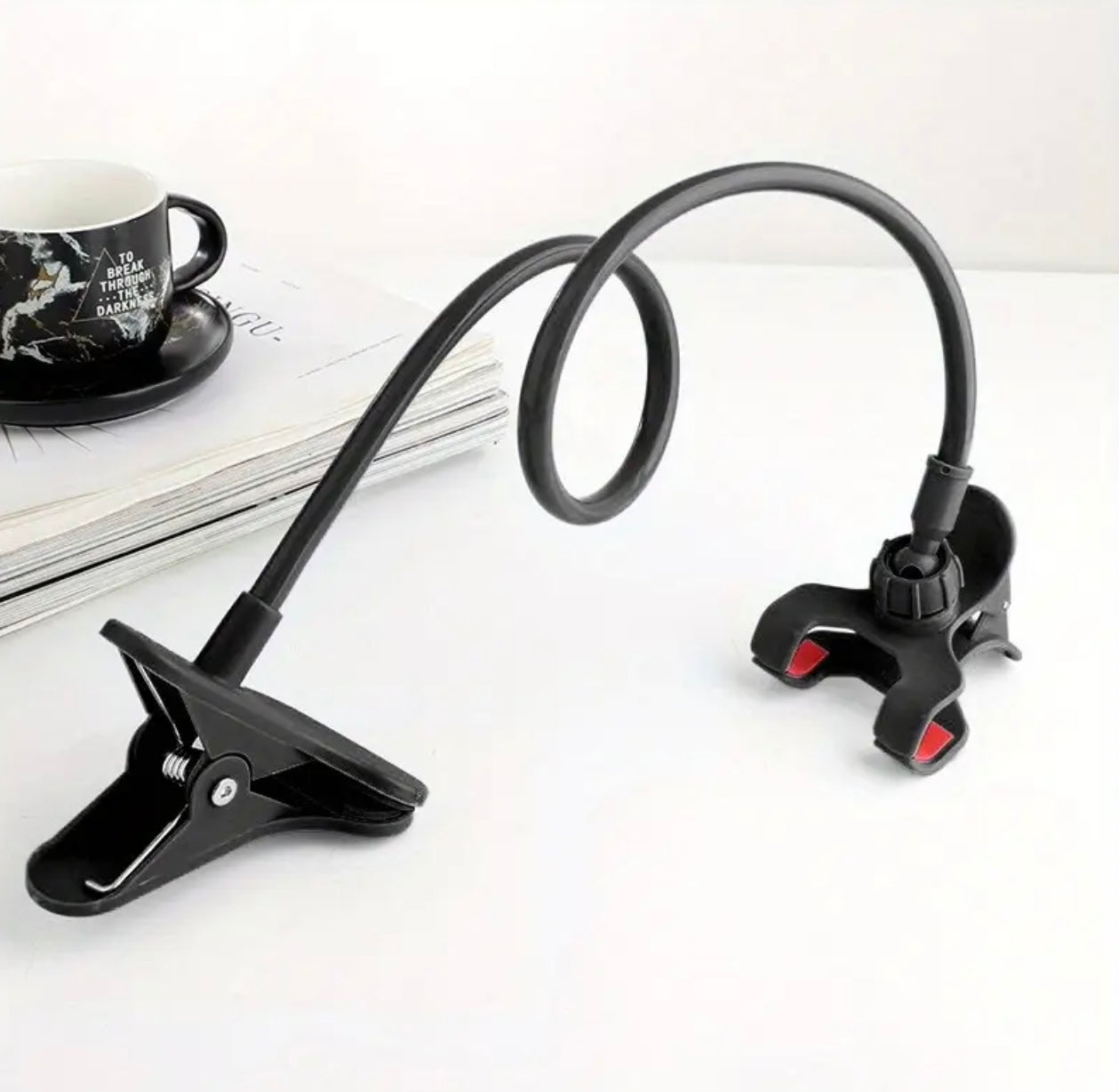 Versatile Adjustable Phone Holder – Flexible Clip-On Stand