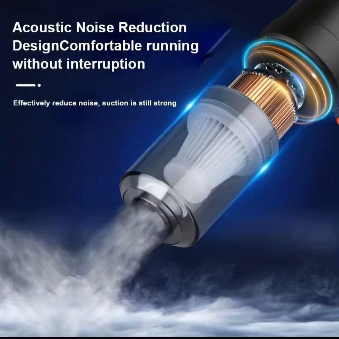 Portable Car Vacuum Cleaner – High-Power Handheld with Suction & Blowing Function