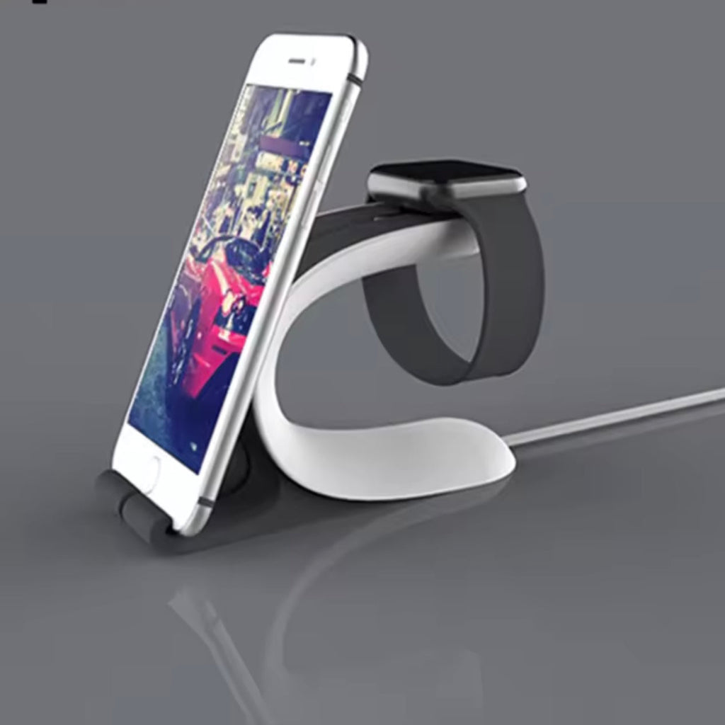 Multifunctional Charging Dock Stand Docking Station Charger Holder 2 in 1 for Samrt Watch IPhone Smartphone