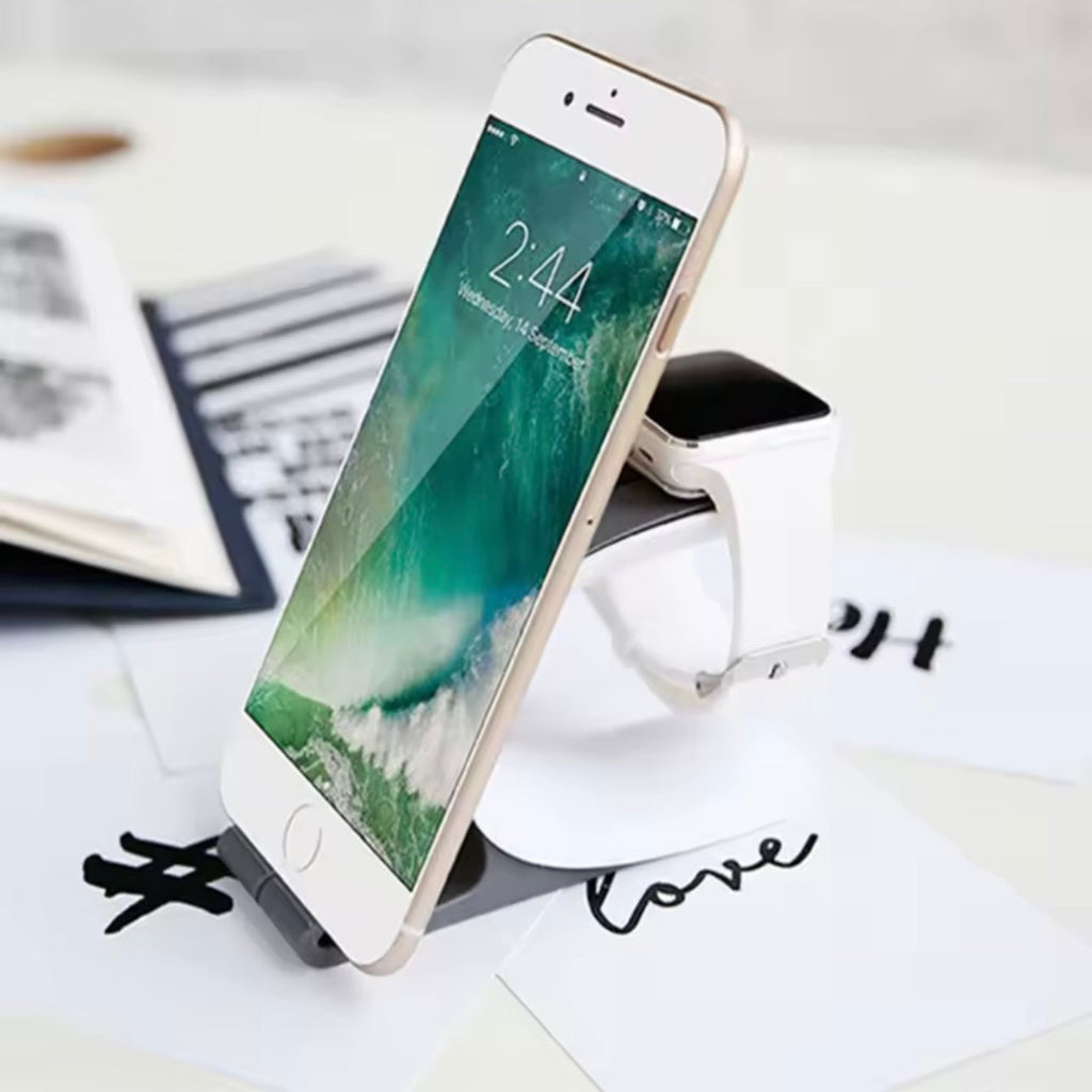 Multifunctional Charging Dock Stand Docking Station Charger Holder 2 in 1 for Samrt Watch IPhone Smartphone
