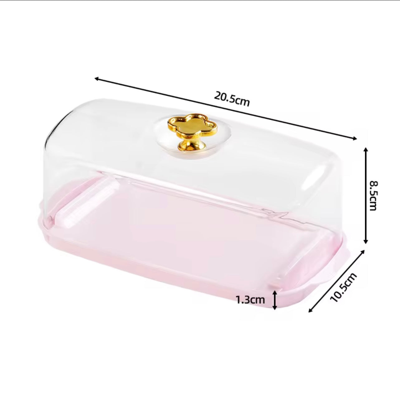 علب كيك بلاستيكية شفافة قابلة لإعادة الاستخدام مع أغطية قابلة للطي - حاويات حلوى مربعة من PET