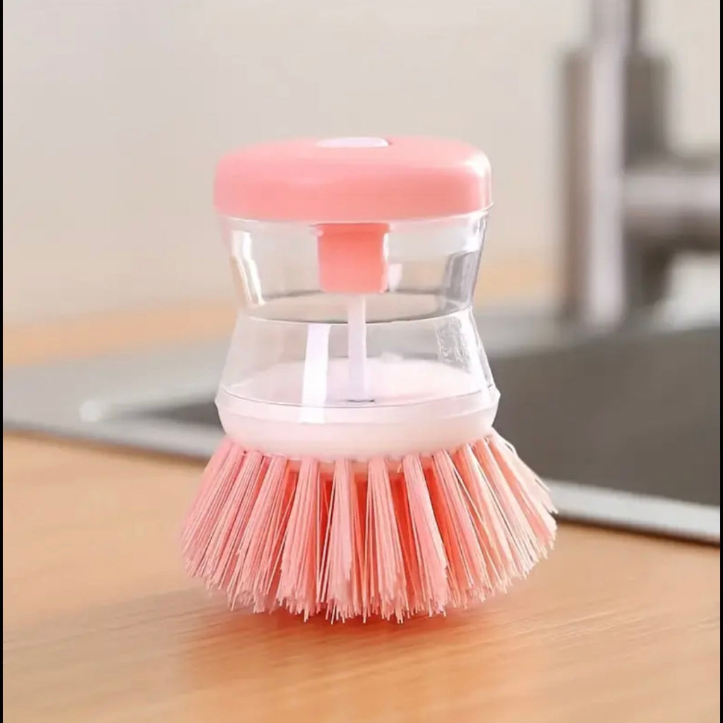 فرشاة تنظيف وعاء المطبخ متعددة الوظائف – أداة محمولة لغسل الأطباق السائلة