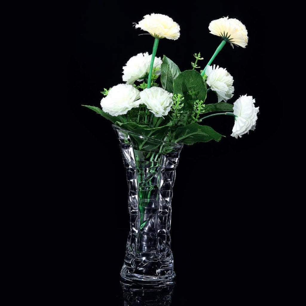 Transparent Flower Glass Vase – Elegant Home Décor