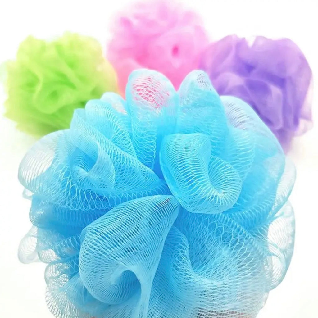 4pc Random Color Loofahs – Exfoliating Bath Sponges for Men & Women