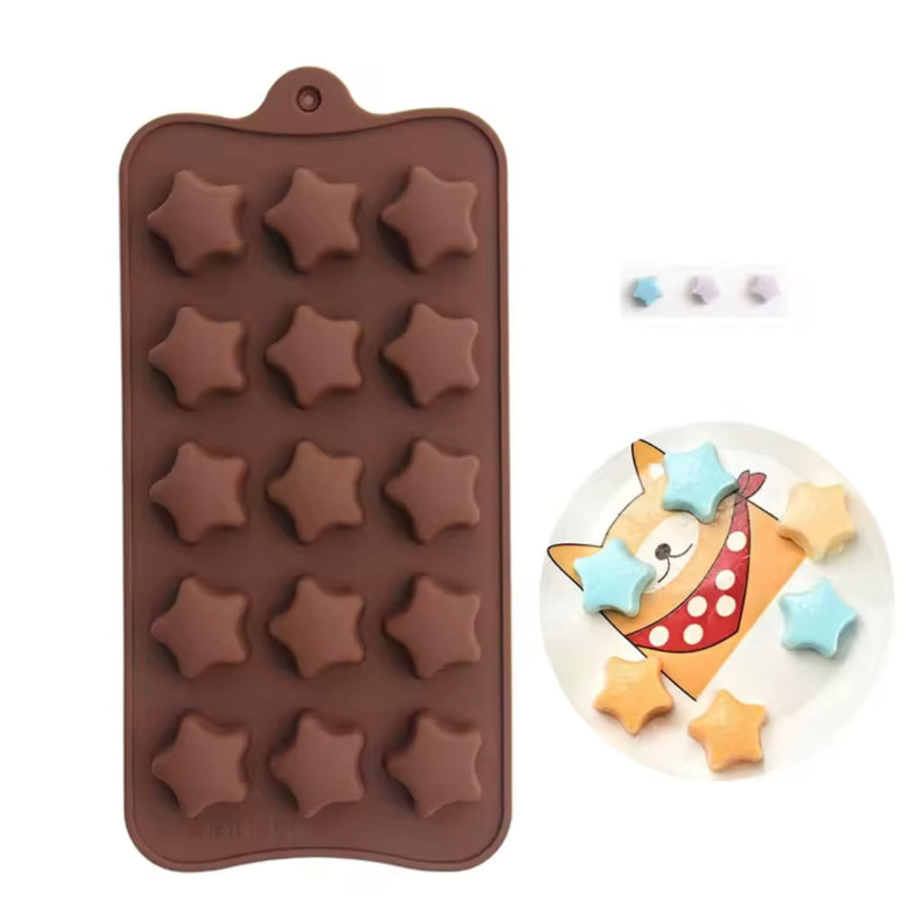 مجموعة قوالب السيليكون الصغيرة على شكل نجمة - شمعة DIY وحرف يدوية