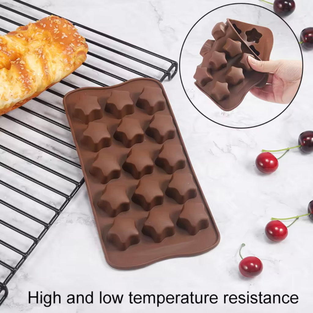 Small Star-Shaped Silicone Mold Set – DIY Candle & Handmade Crafts