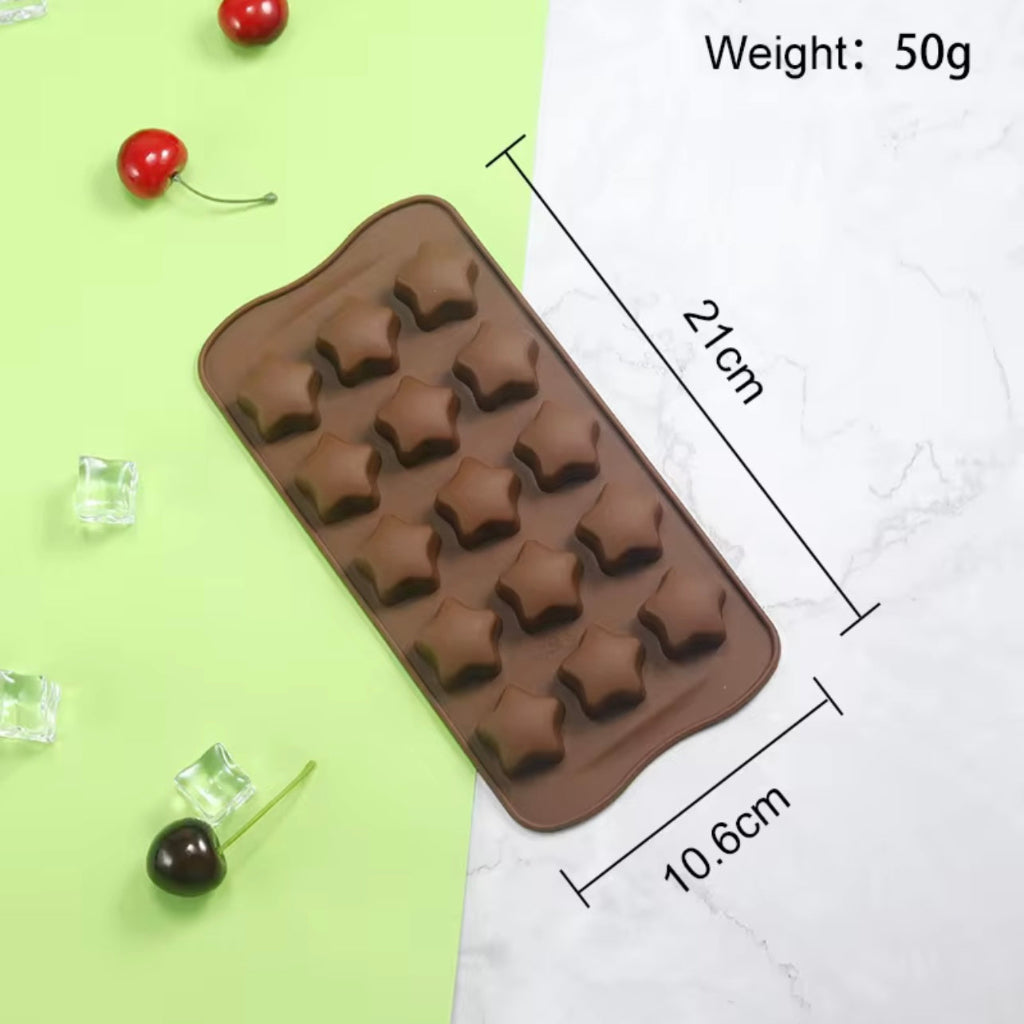 مجموعة قوالب السيليكون الصغيرة على شكل نجمة - شمعة DIY وحرف يدوية