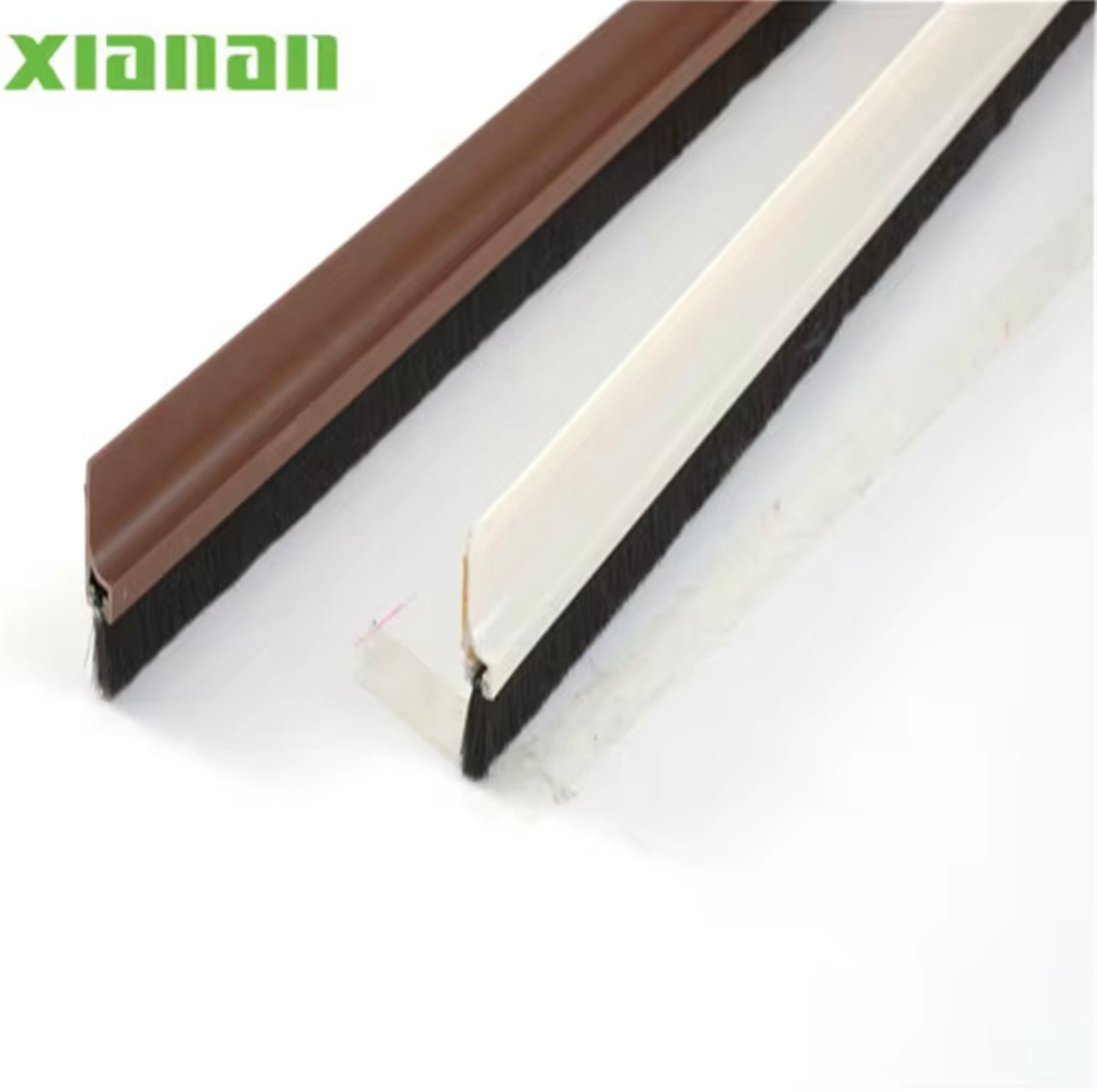 Door Bottom Brush Seal Strip with Brush Dust Prevent Rubber Blocker Insect Proof Household Self Adhesive Seal Strips