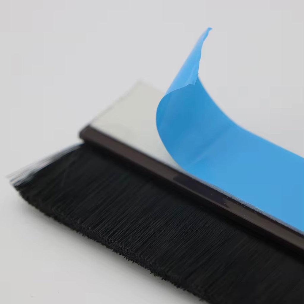 Door Bottom Brush Seal Strip with Brush Dust Prevent Rubber Blocker Insect Proof Household Self Adhesive Seal Strips