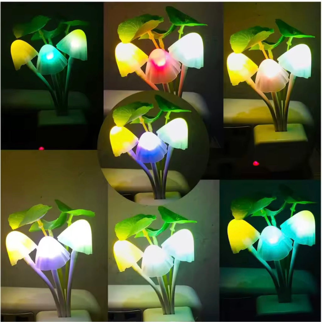 LED Sensor Night Light Flower Flower Colorfullful Silicone Lights للبالغين أطفال الاتحاد الأوروبي المكونات 110 فولت/220 فولت ليلية رخيصة 1pc