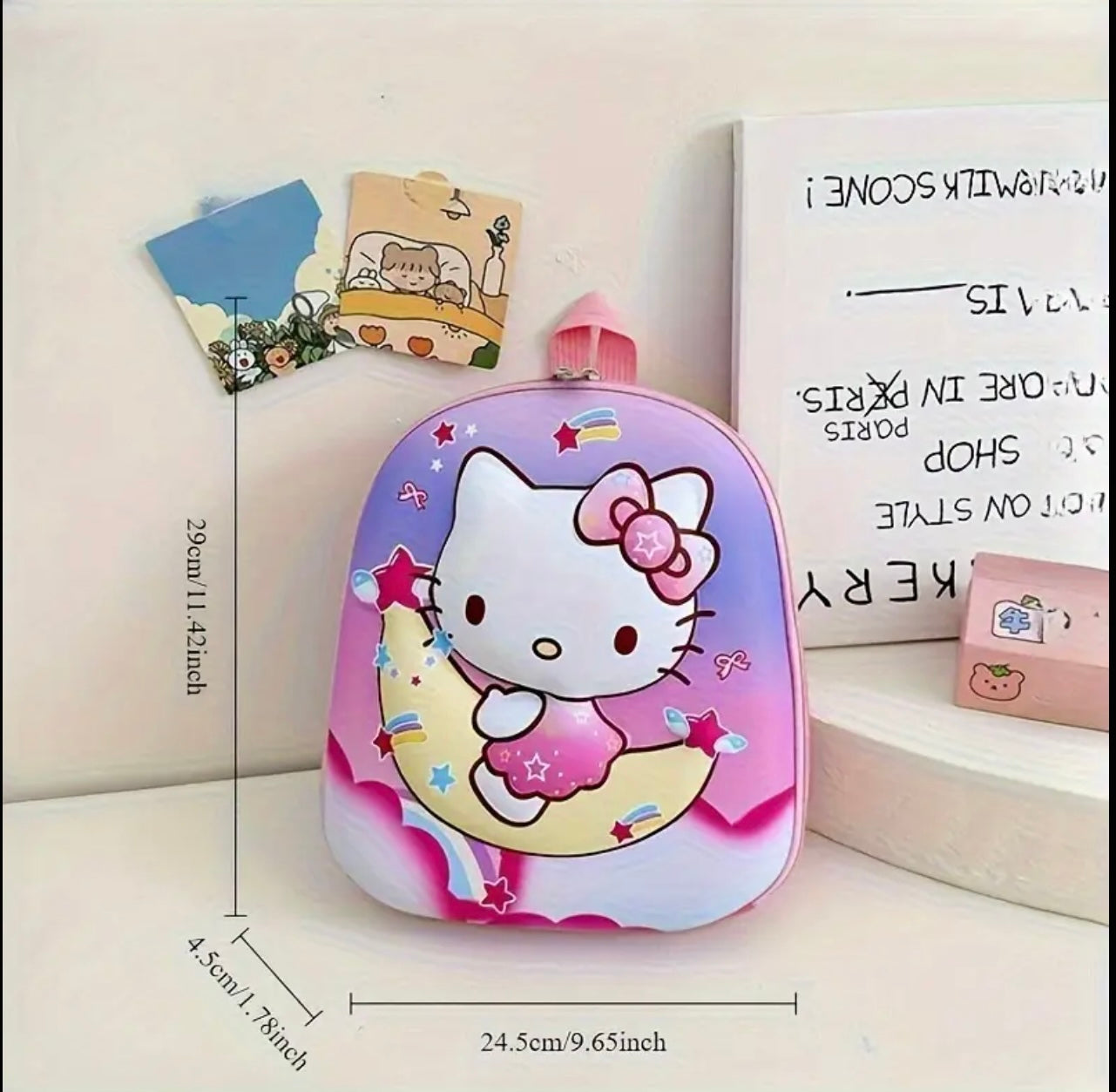 Kids Bag Backpack - Cute 3D Cartoon Design, Adjustable Straps