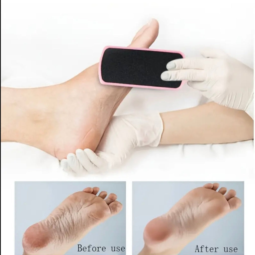 1pcs foot foot file callus reads ، foot foot foot foot scrubbers dual emery ، أدوات باديكير خالية من الفورمالديهايد لتقشير الجلد الميت