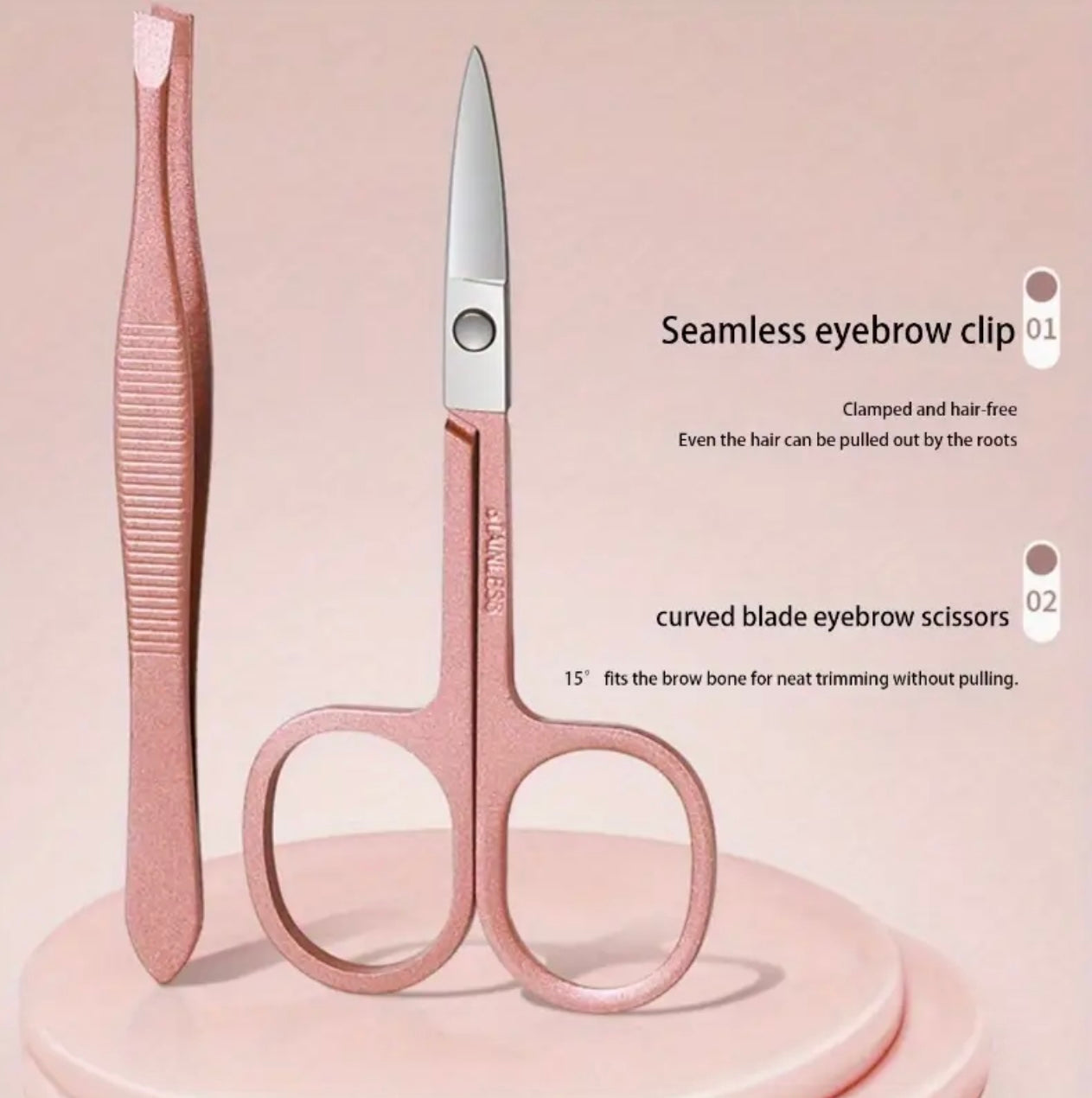 مجموعة مانيكير وباديكير احترافية مكونة من 12 قطعة - مجموعة العناية بالأظافر من الفولاذ المقاوم للصدأ مع حقيبة سفر