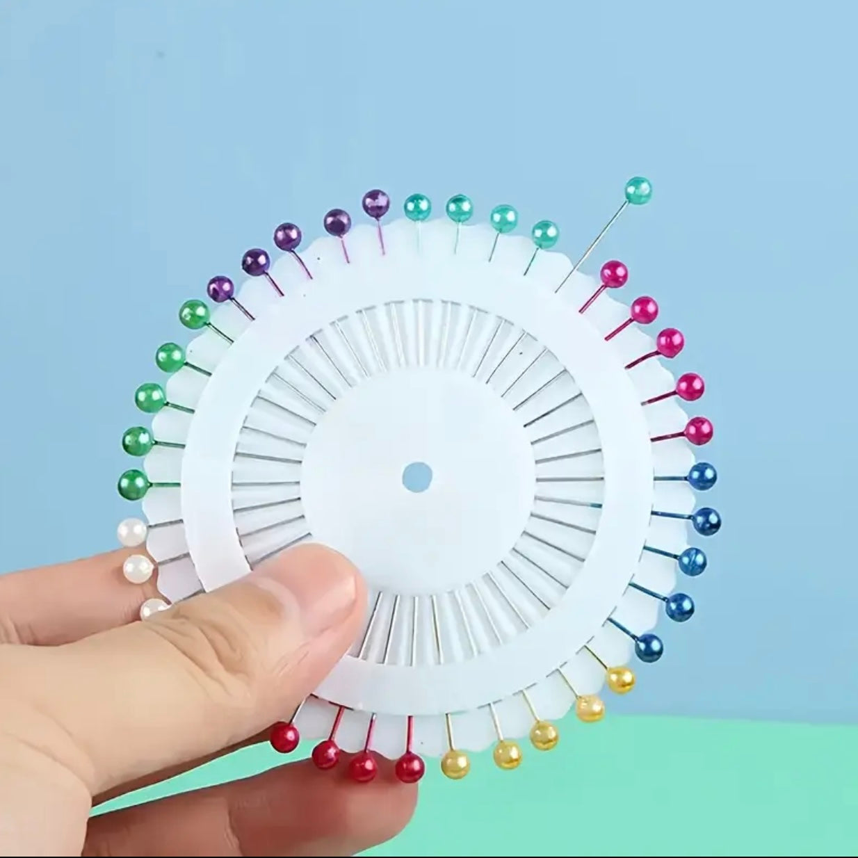 دبابيس مستقيمة لتحديد موضع خياطة القماش - دبابيس متعددة الألوان لؤلؤية وكلاسيكية باللون الأسود/الأبيض للخياطة والحرف اليدوية