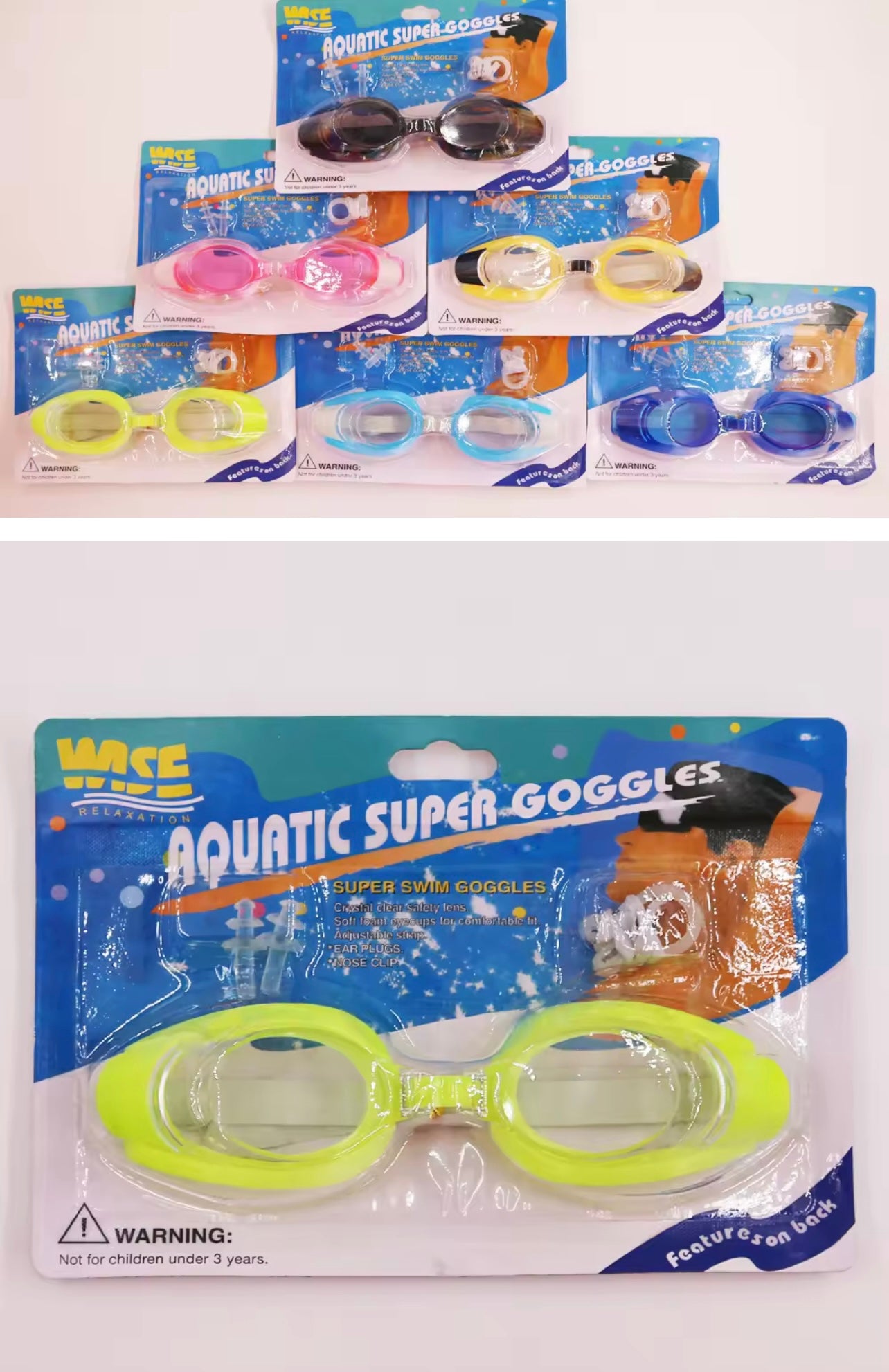 Adjustable Unisex Adult Swim Goggles – HD Clear Vision for Swimming & Water Sports