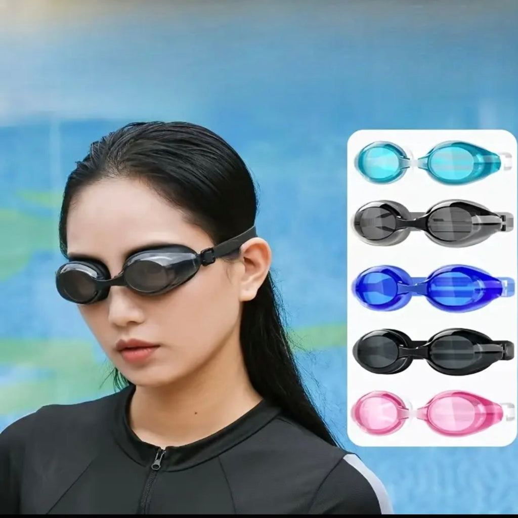 Adjustable Unisex Adult Swim Goggles β HD Clear Vision for Swimming & Water Sports