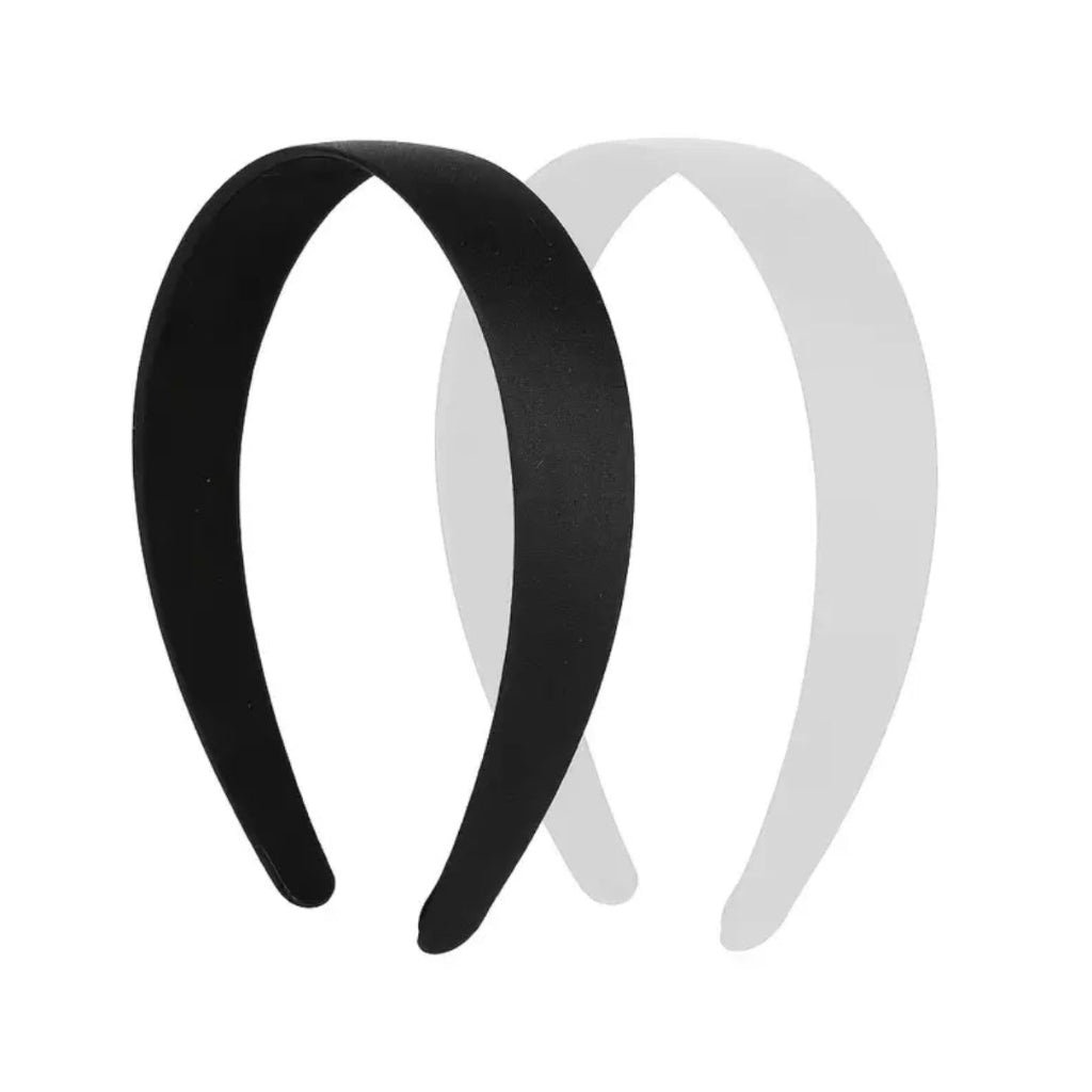 2.5cm Wide Simple Wide Edge Headband Color Black and White Hair Headband DIY Handmade Hair Accessories..