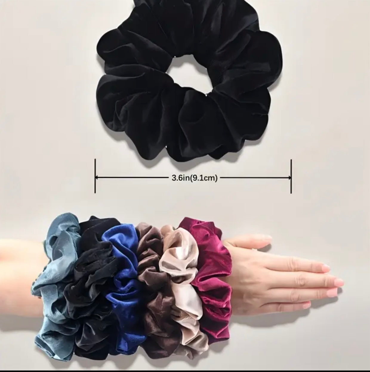 1pc Women's terry hair band Multicolours, fashionable and versatile, elegant and high-end daily hair tie accessories
