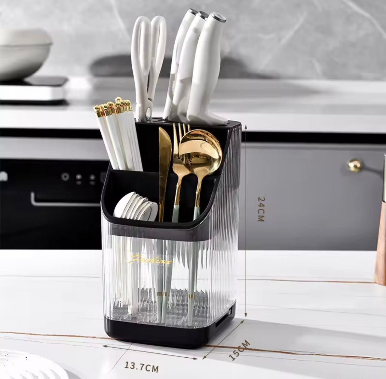 المطبخ متعدد الوظائف تخزين رف تقطيع لوحة سكين الدعوى حامل الدفء متكامل رف تخزين أدوات المائدة القفص