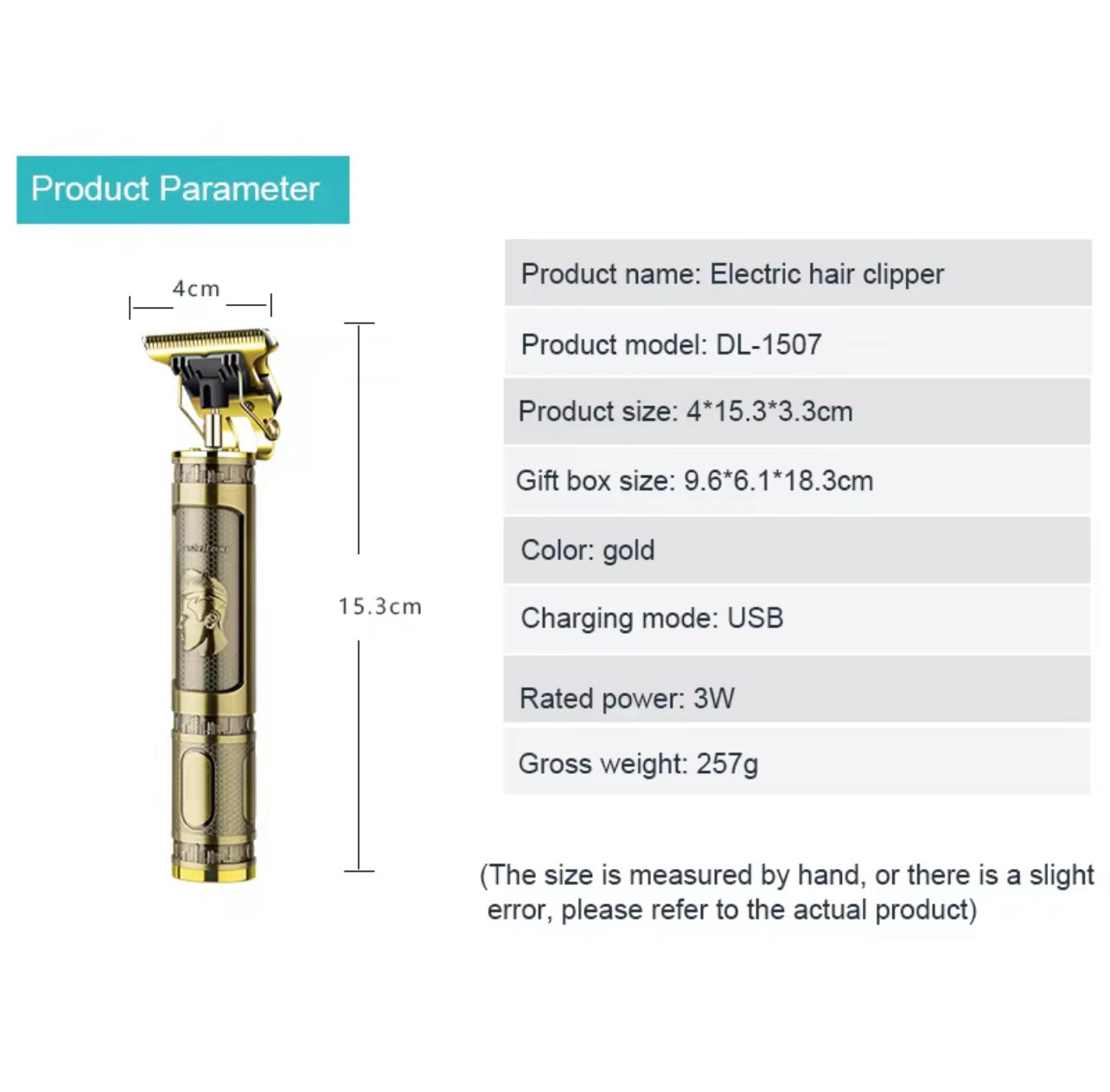 Cordless Mini Men’s Electric Shaver – Portable USB Rechargeable Beard & Hair Trimmer for Travel
