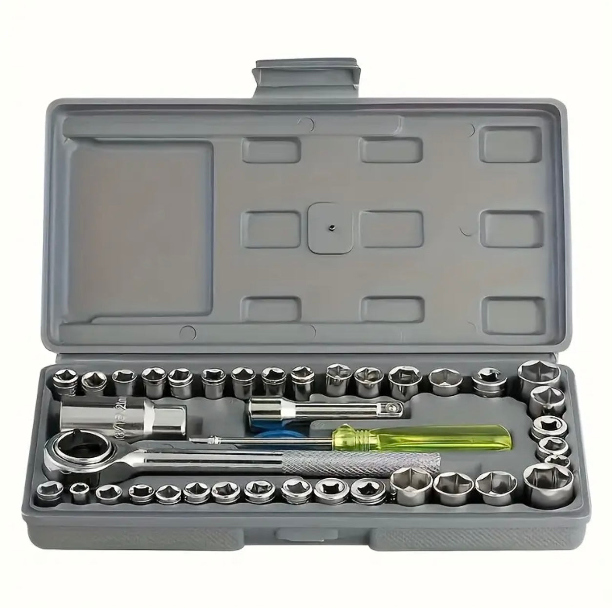 Professional Carbon Steel Ratchet Wrench Set – Multi-Functional Automotive Toolbox
