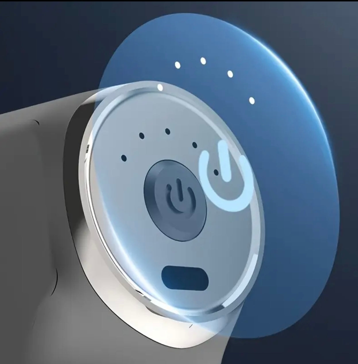 Portable Handheld Relaxer – Rechargeable Full-Body Massage Tool with Black & Silver Design