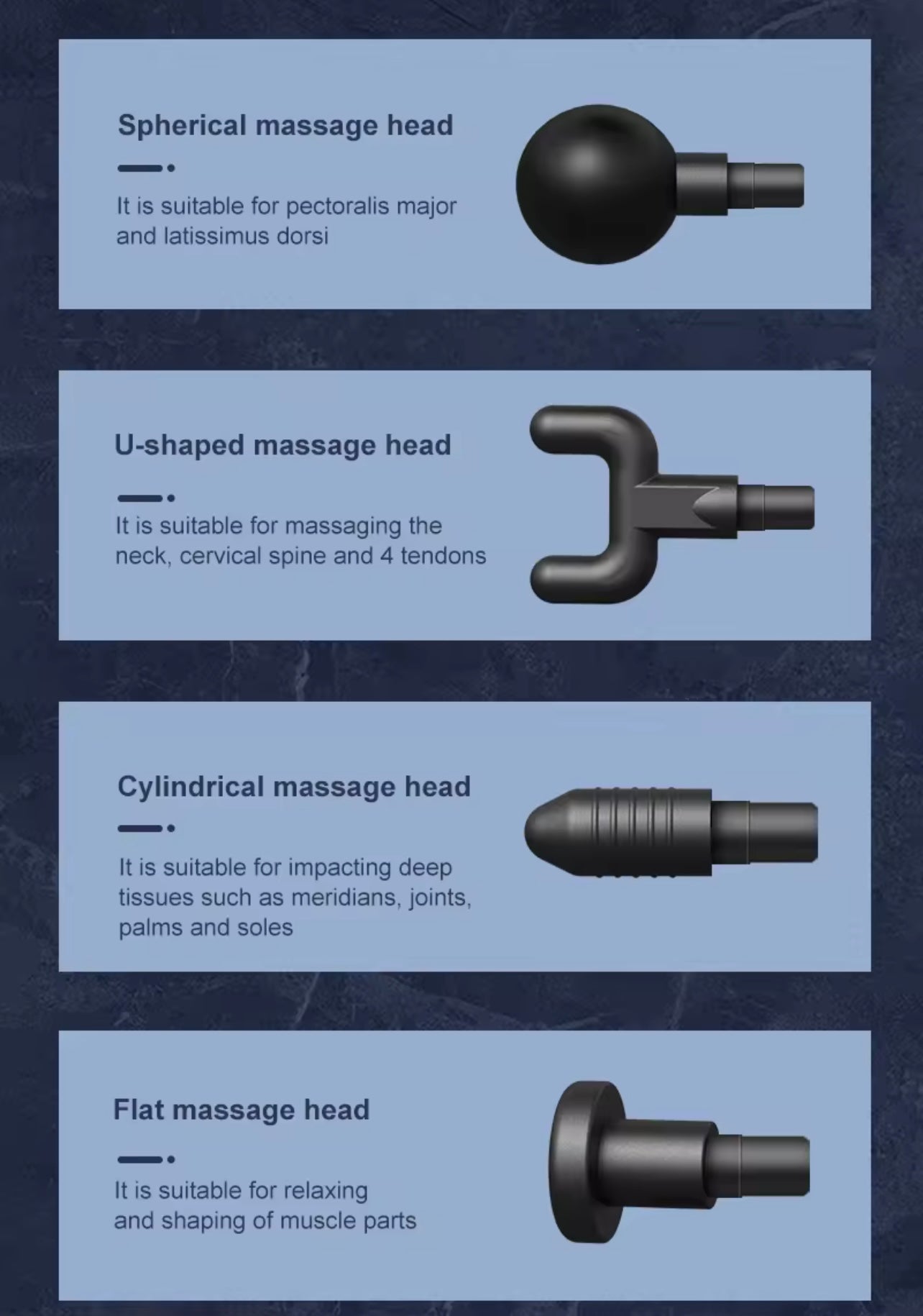 Portable Handheld Relaxer – Rechargeable Full-Body Massage Tool with Black & Silver Design