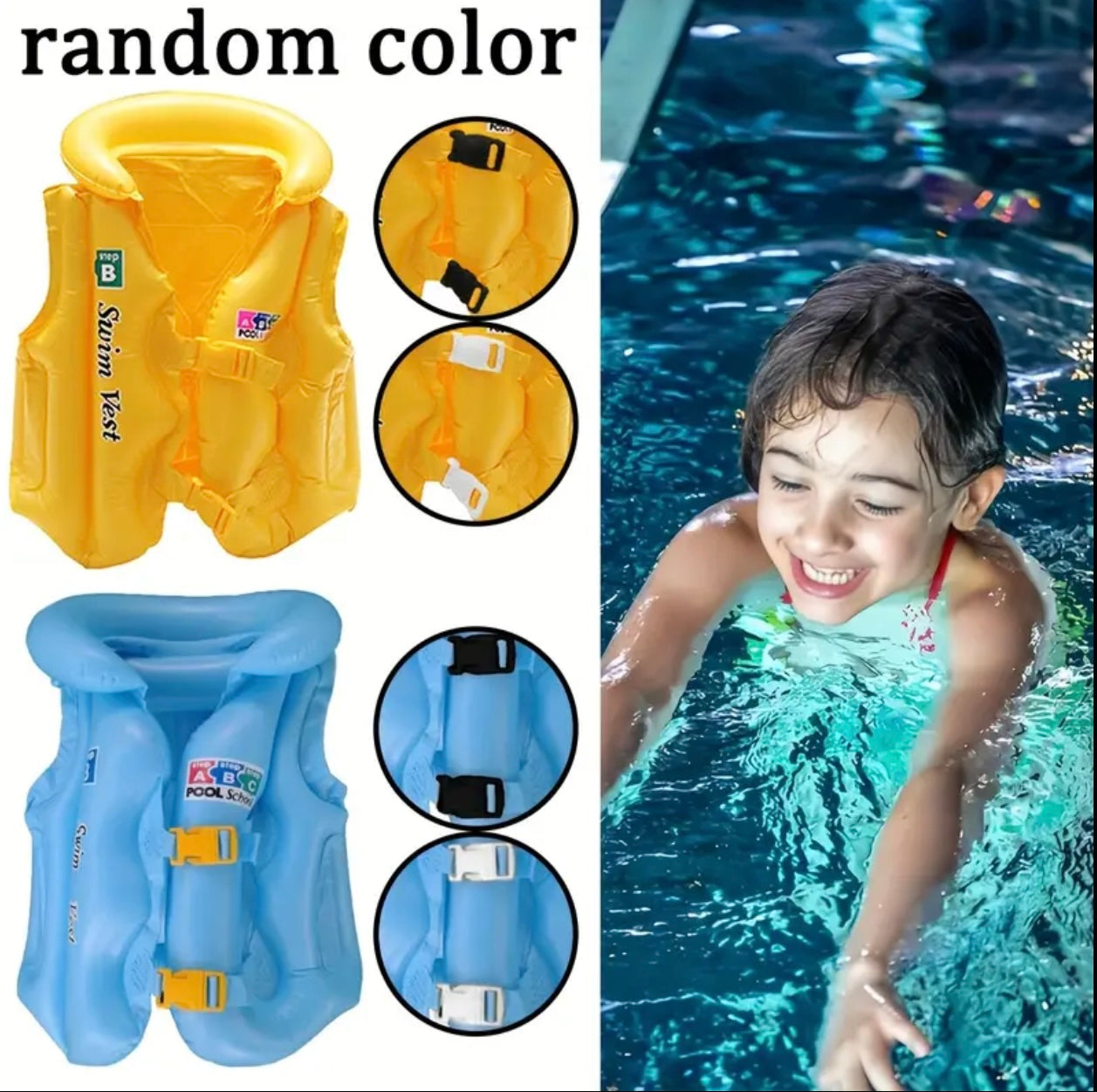 Kids Swimming Vest – Adjustable Float for Boys & Girls