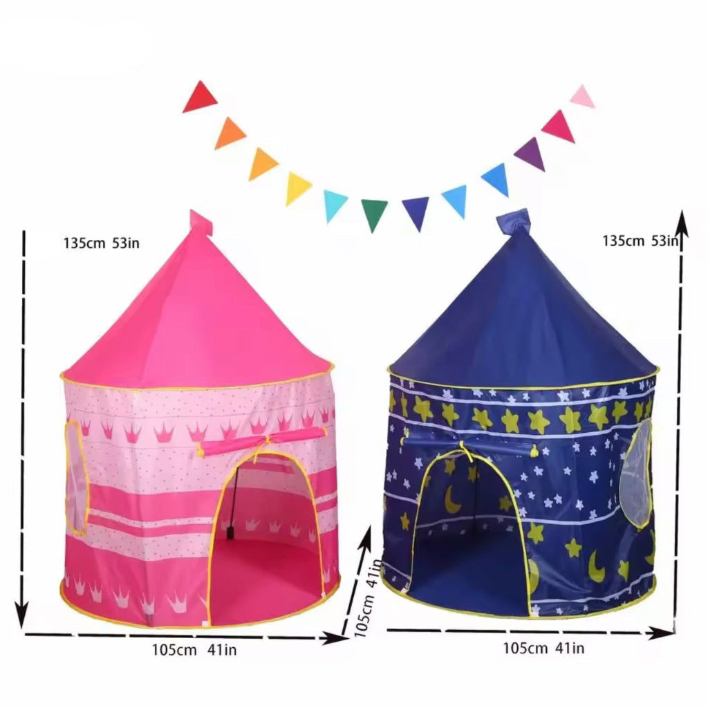 Free Custom Made Home Use Toy Tent House Portable Children's Tent Pink and Blue |Non-toxic| Kids Playing Tent