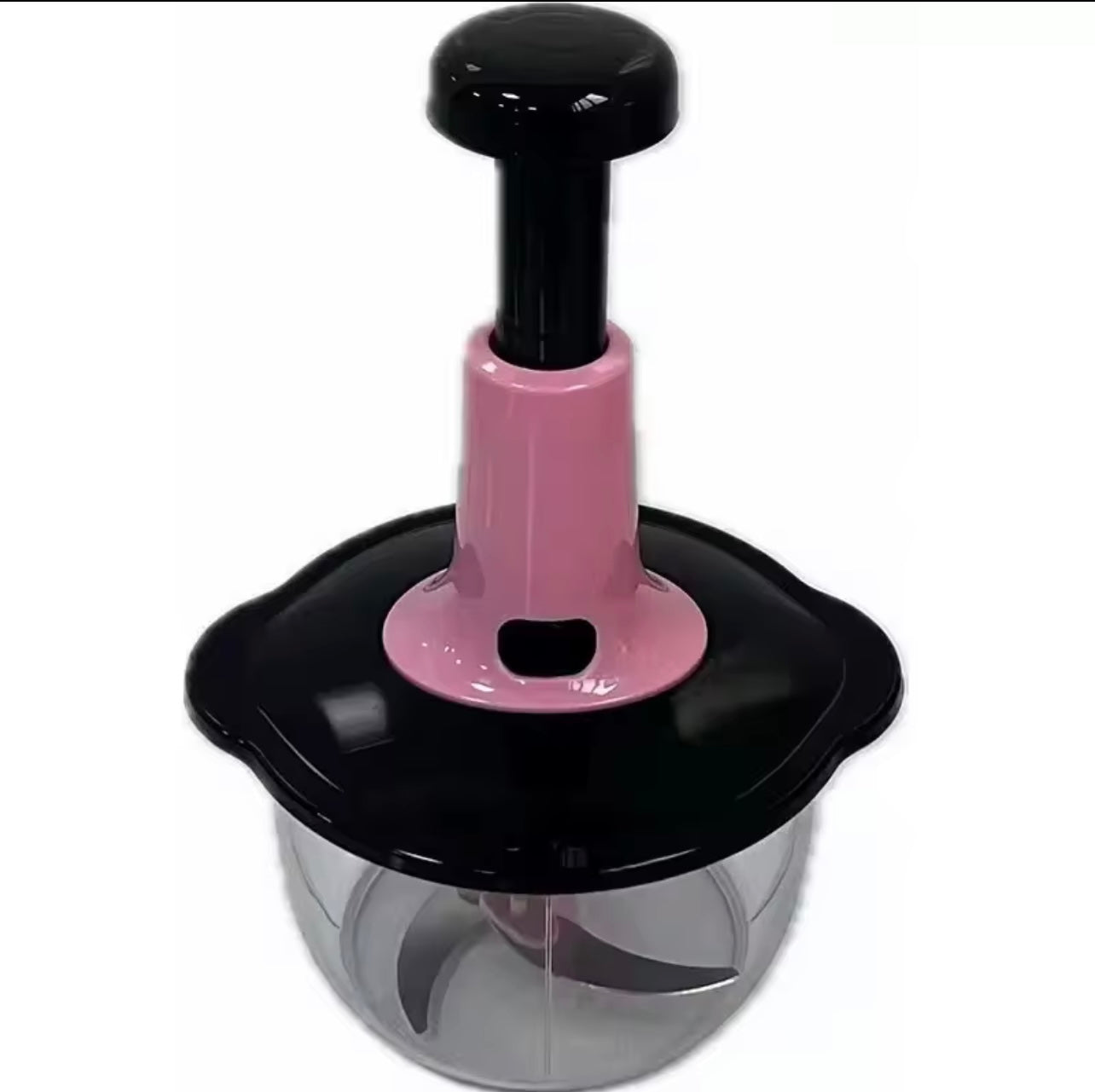 مفرمة طعام يدوية - أداة مطبخ متعددة الوظائف بالضغط السريع سعة 1.5 لتر