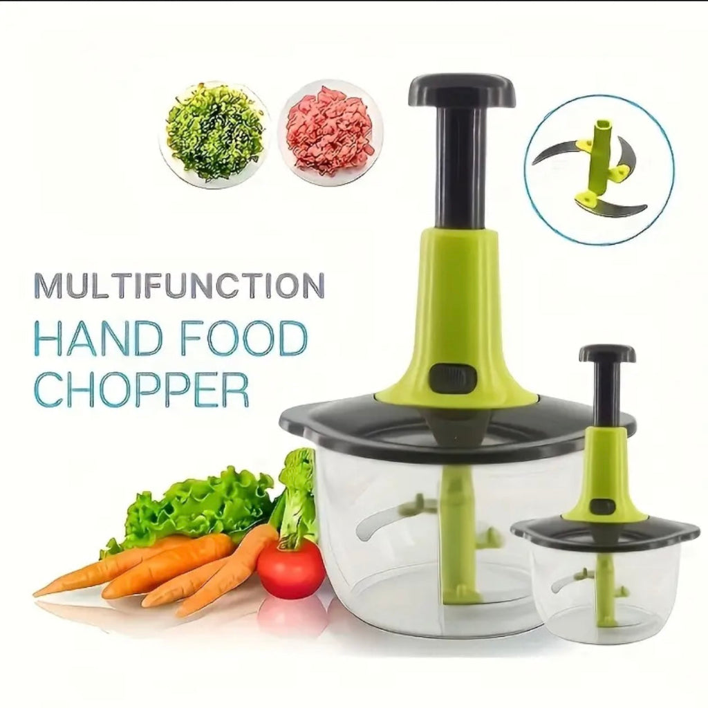 Manual Food Chopper – 1.5L Quick Press Multifunctional Kitchen Tool