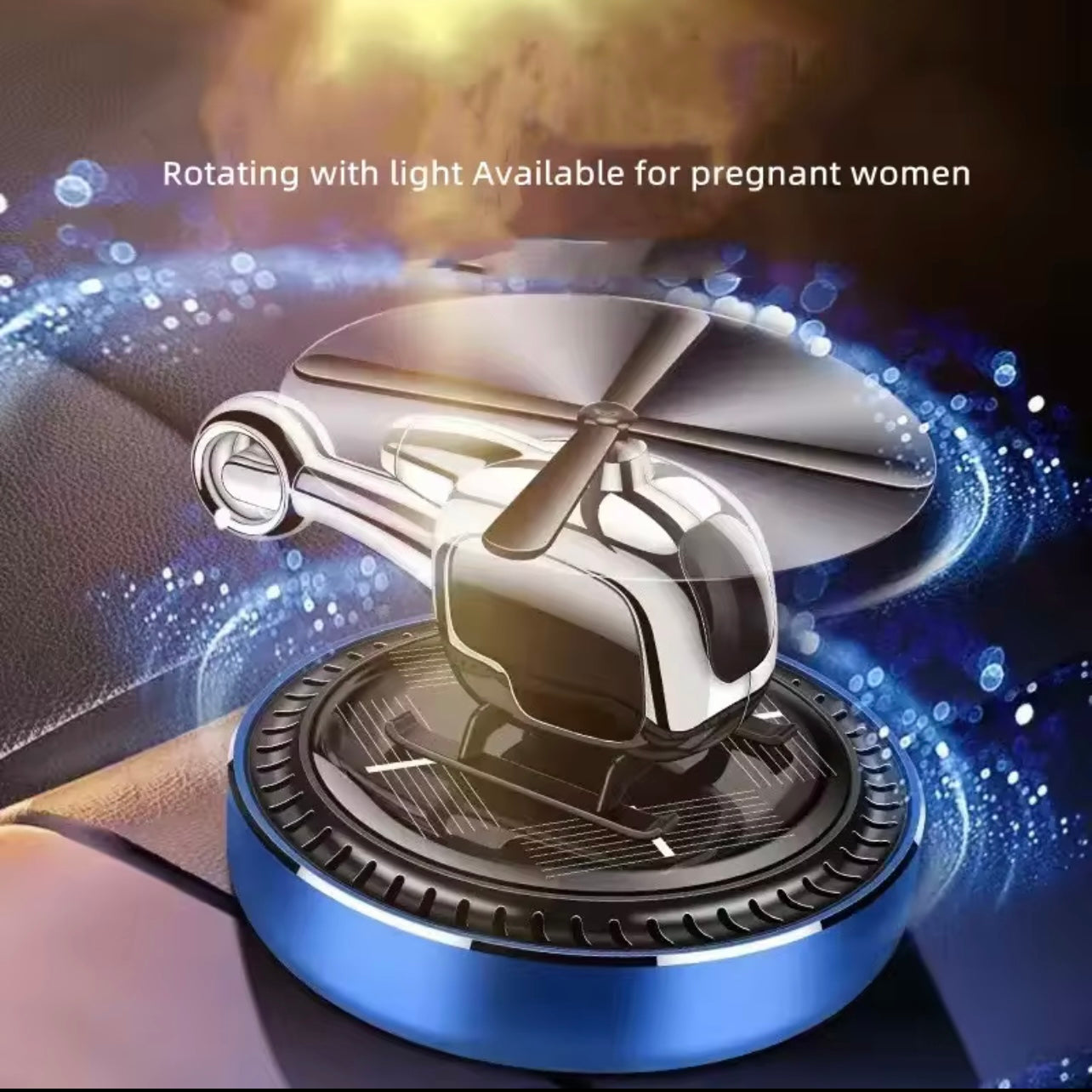 Car Perfume & Aromatherapy – Solar-Powered Helicopter Car Fragrance