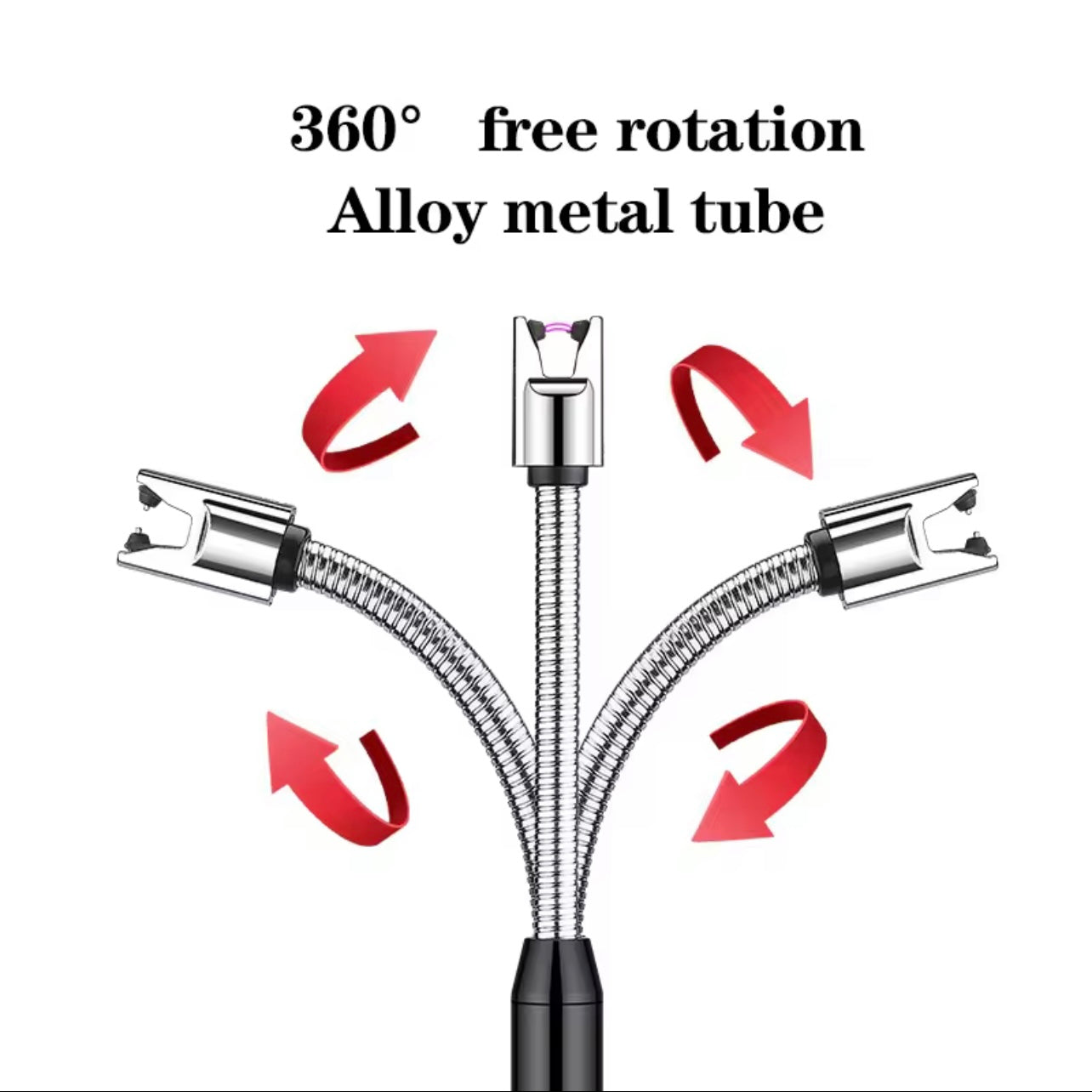 1 pcs Windproof Fireless Electric Lighter – Rechargeable Smart Spark Gun