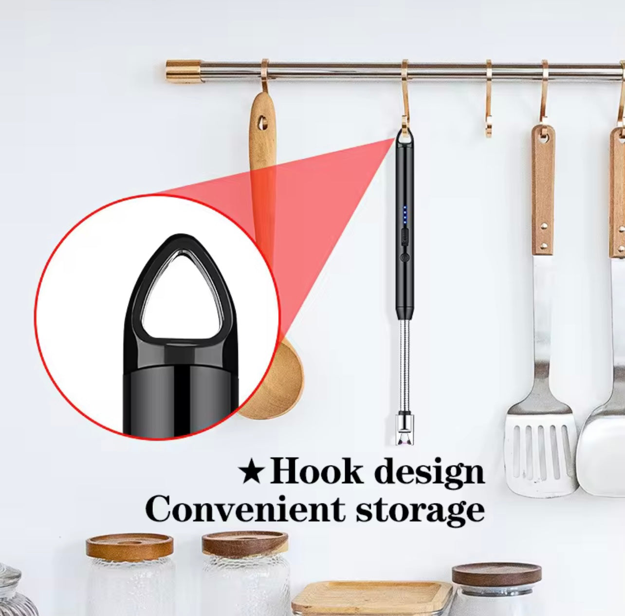 1 pcs Windproof Fireless Electric Lighter – Rechargeable Smart Spark Gun