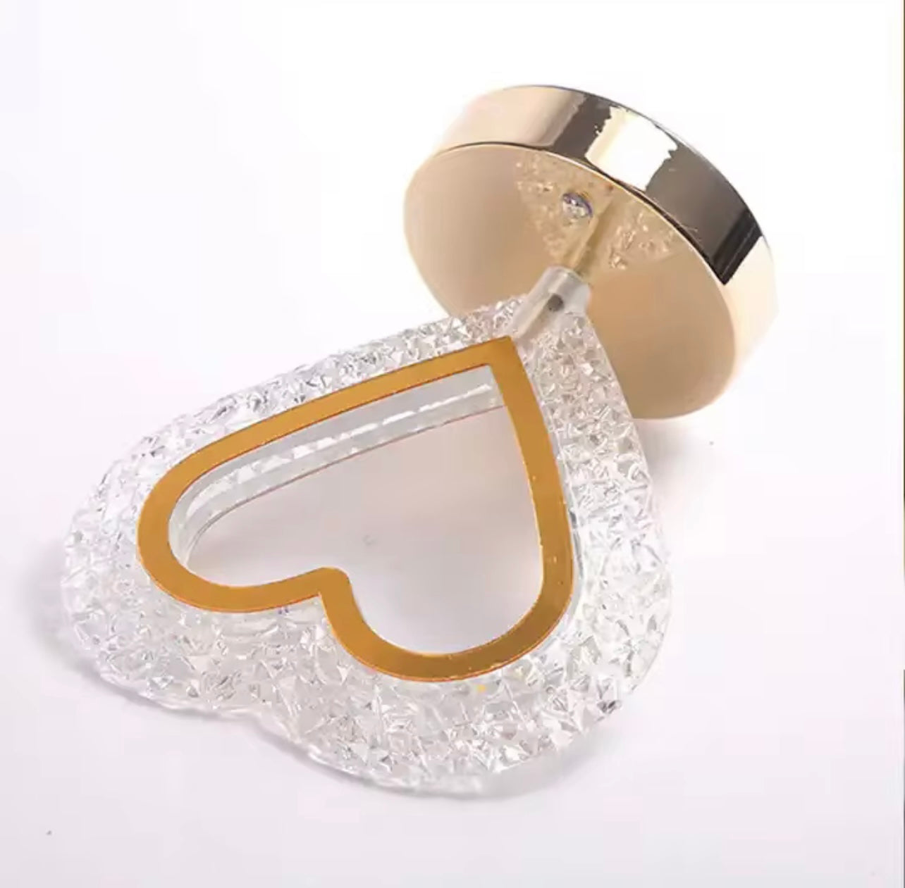 Heart-Shaped USB Rechargeable Touch Table Lamp – 3-Color LED Night Light for Bedroom