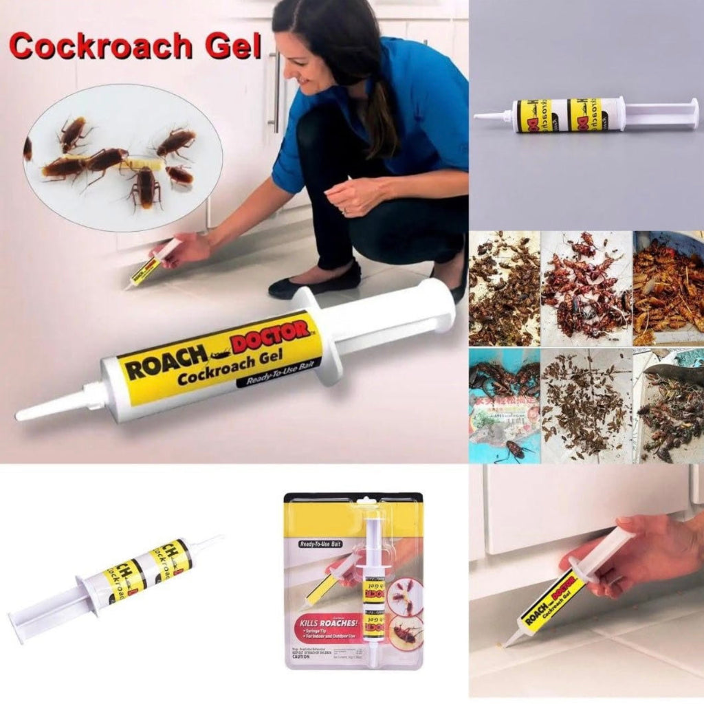 Anti Cockroach Roach Expert Gel, Roach Killer Poison, Ready-to-use Bait Syringe
