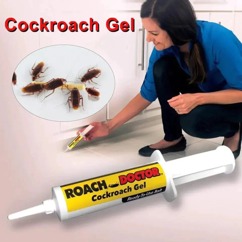 Anti Cockroach Roach Expert Gel, Roach Killer Poison, Ready-to-use Bait Syringe