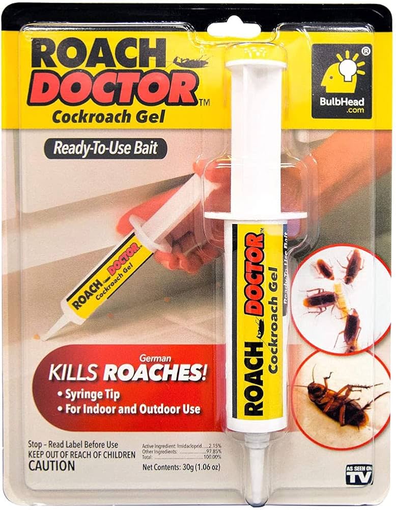 Anti Cockroach Roach Expert Gel, Roach Killer Poison, Ready-to-use Bait Syringe