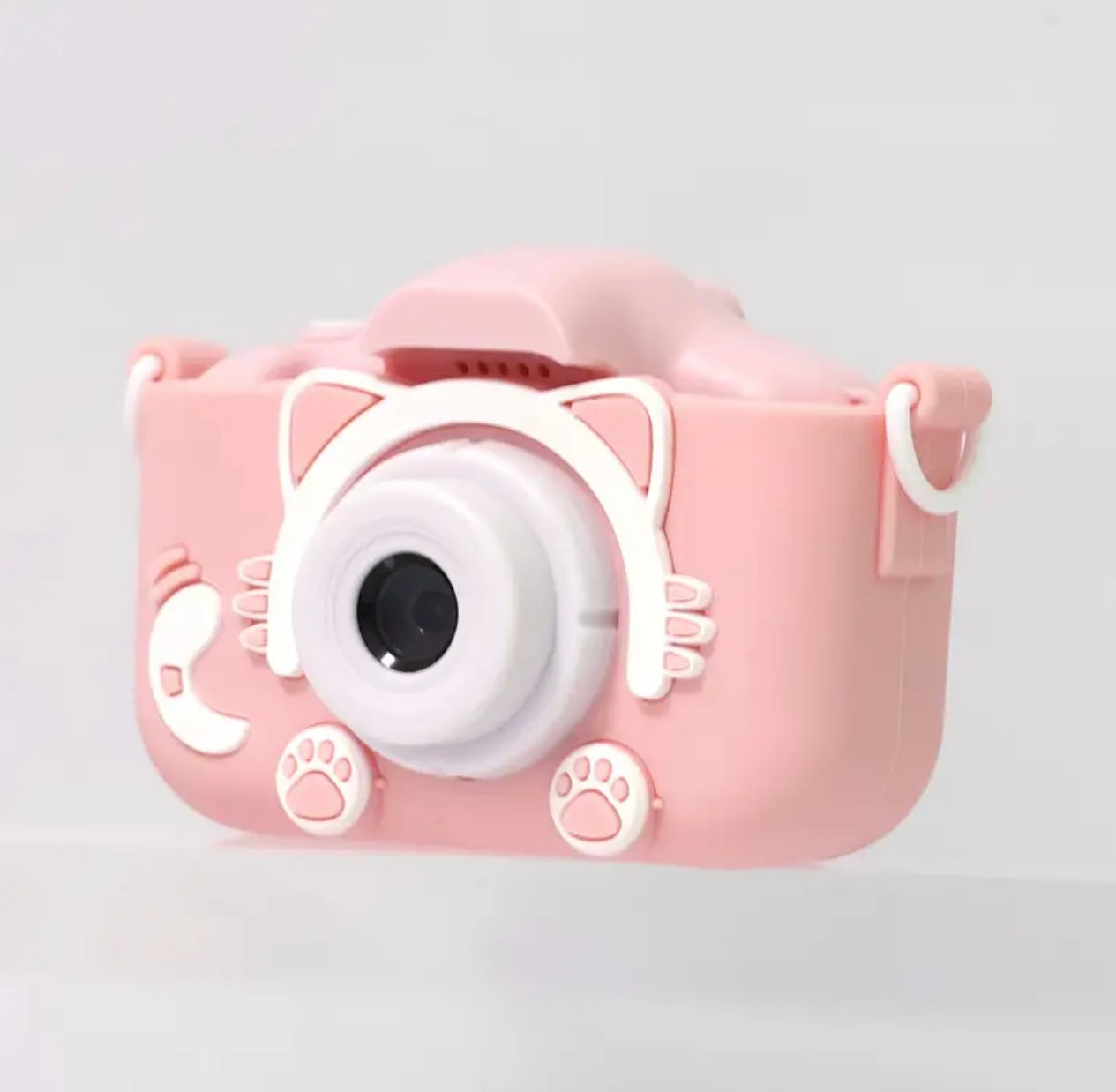 كاميرا عالية الدقة للأطفال ذات عدسة مزدوجة - 3000 صورة، ومرشحات ممتعة، وألعاب صغيرة مع غطاء سيليكون مقاوم للسقوط