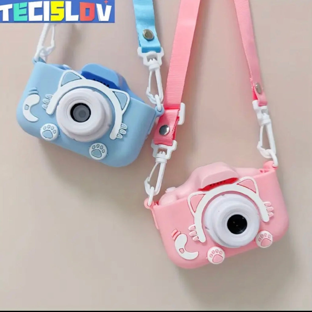 HD Dual-Lens Kids Camera – 3000 Photos, Fun Filters, Mini-Games with Drop-Resistant Silicone Case