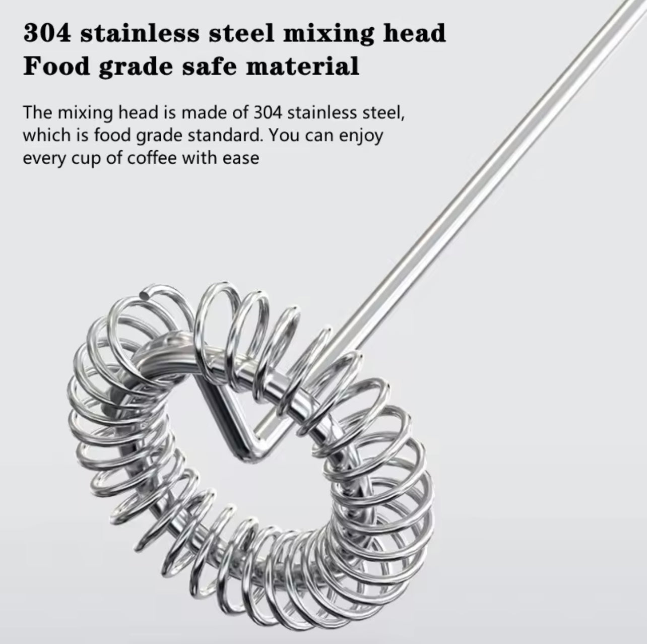 ماكينة صنع رغوة الحليب الكهربائية – تعمل بالبطارية وتصميم من الفولاذ المقاوم للصدأ