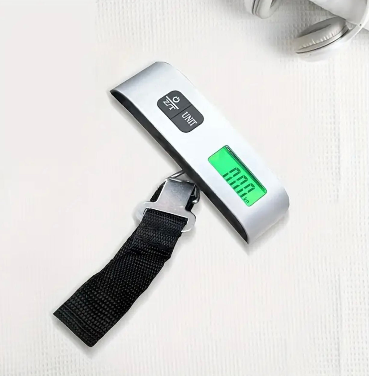 1pc 50kg/110lb Portable Electronic Luggage Scale – Multi-Function with Backlight Display & Temperature Sensor
