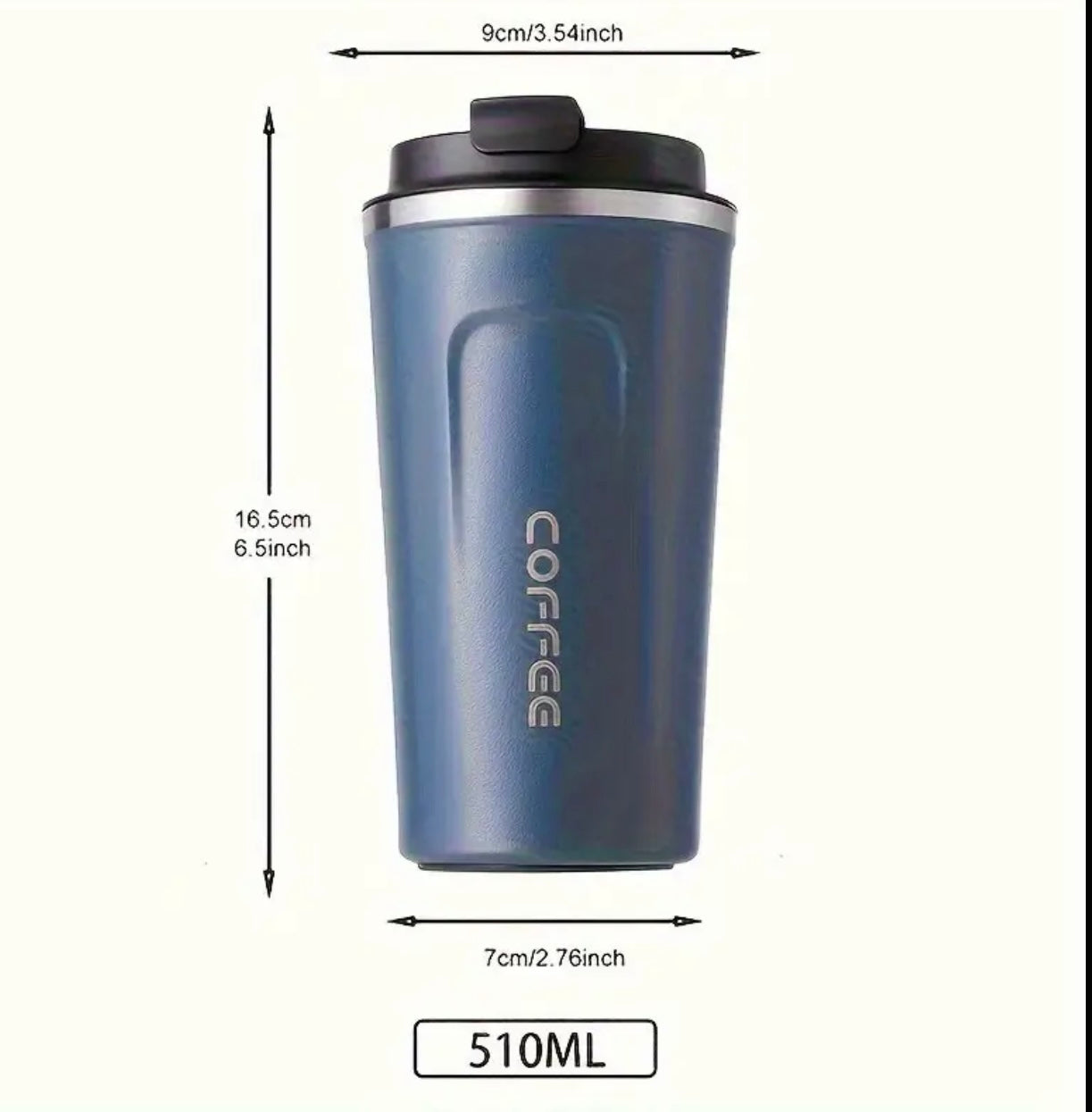 Stainless Steel Insulated Digital Coffee Cup – Leak-Proof Travel Mug with Temperature Display